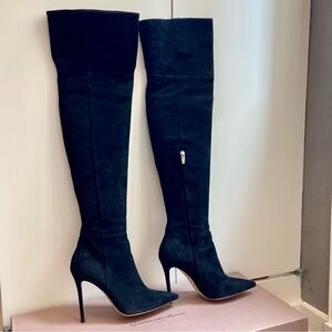 Gianvito Rossi Sophisticated Black Over-the-Knee Stiletto Boots